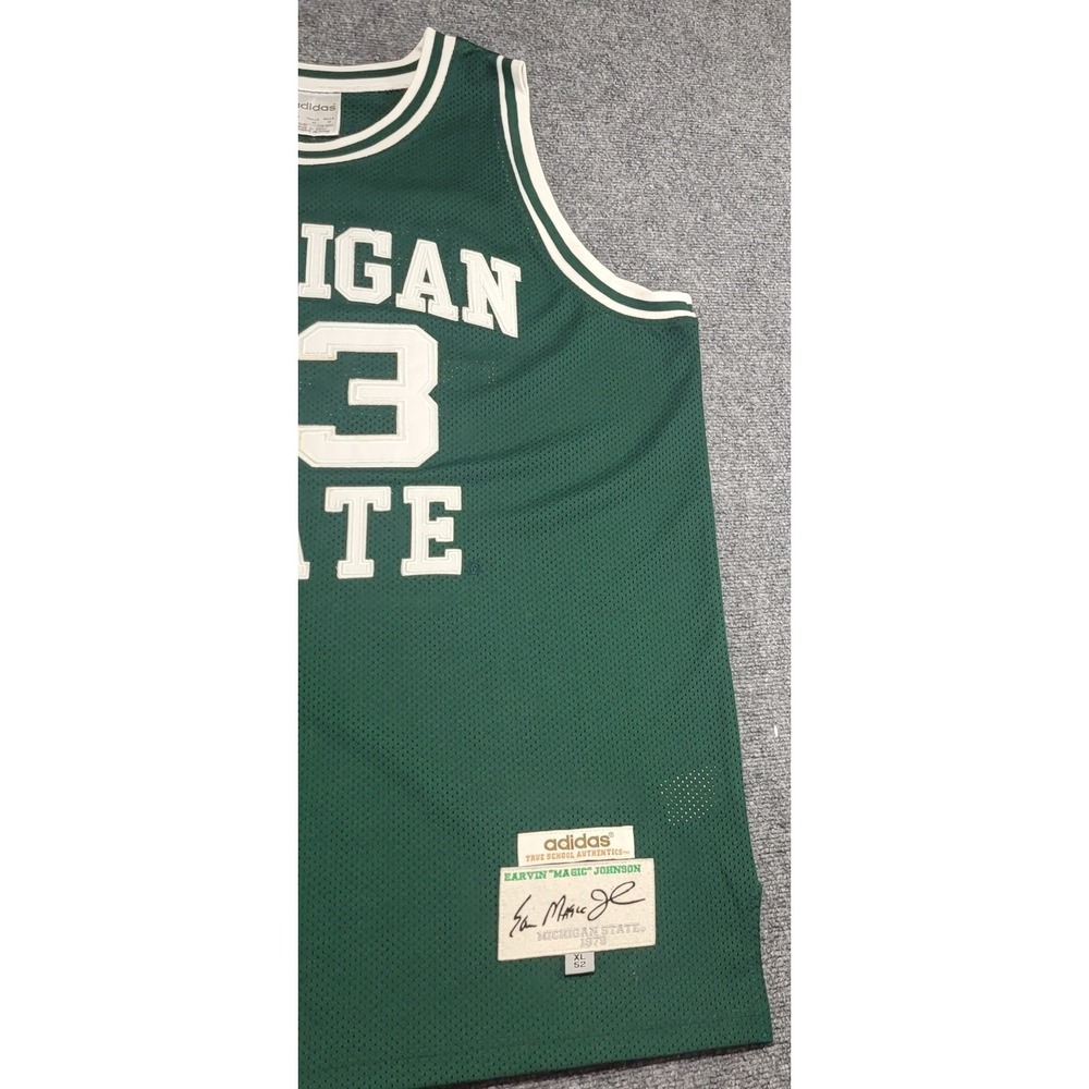 Vtg Adidas Michigan State 1979 "True School" Magic Johnson Jersey Size XL (52) - Picture 2 of 14